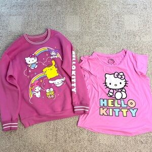 Bundle of Sanrio Hello Kitty and Friends Graphic Sleep Shirt Sweatshirt Kawaii